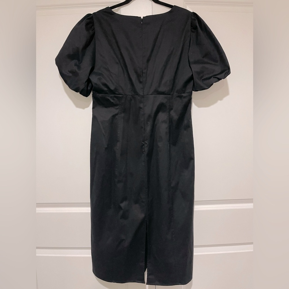 J.Crew collection NWOT puff sleeve, cut out dress in cotton twill BH525 sz16 - Picture 3 of 8